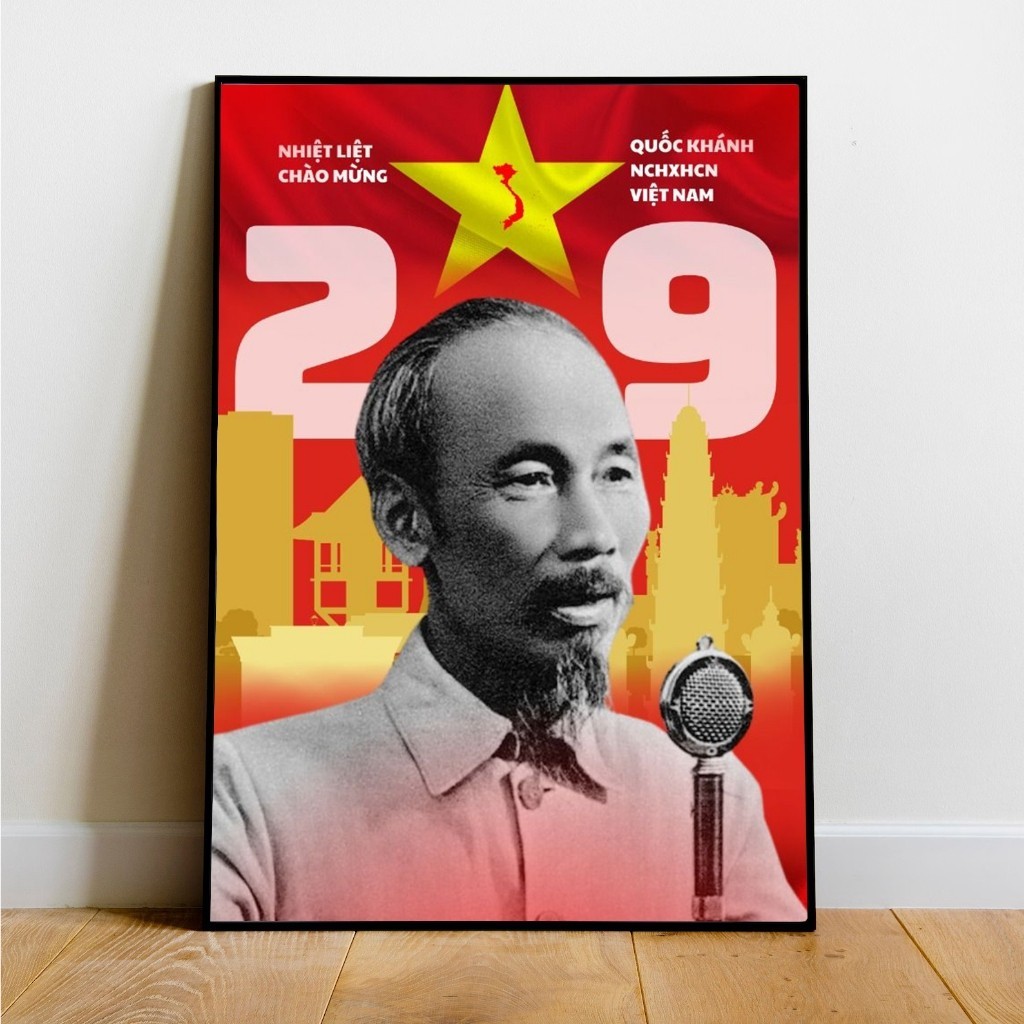 [ ẢNH THẬT ] Tranh canvas trang trí tự hào là người Việt Nam SNY25 - Tranh chủ đề đất nước độc lập - tự do - hạnh phúc