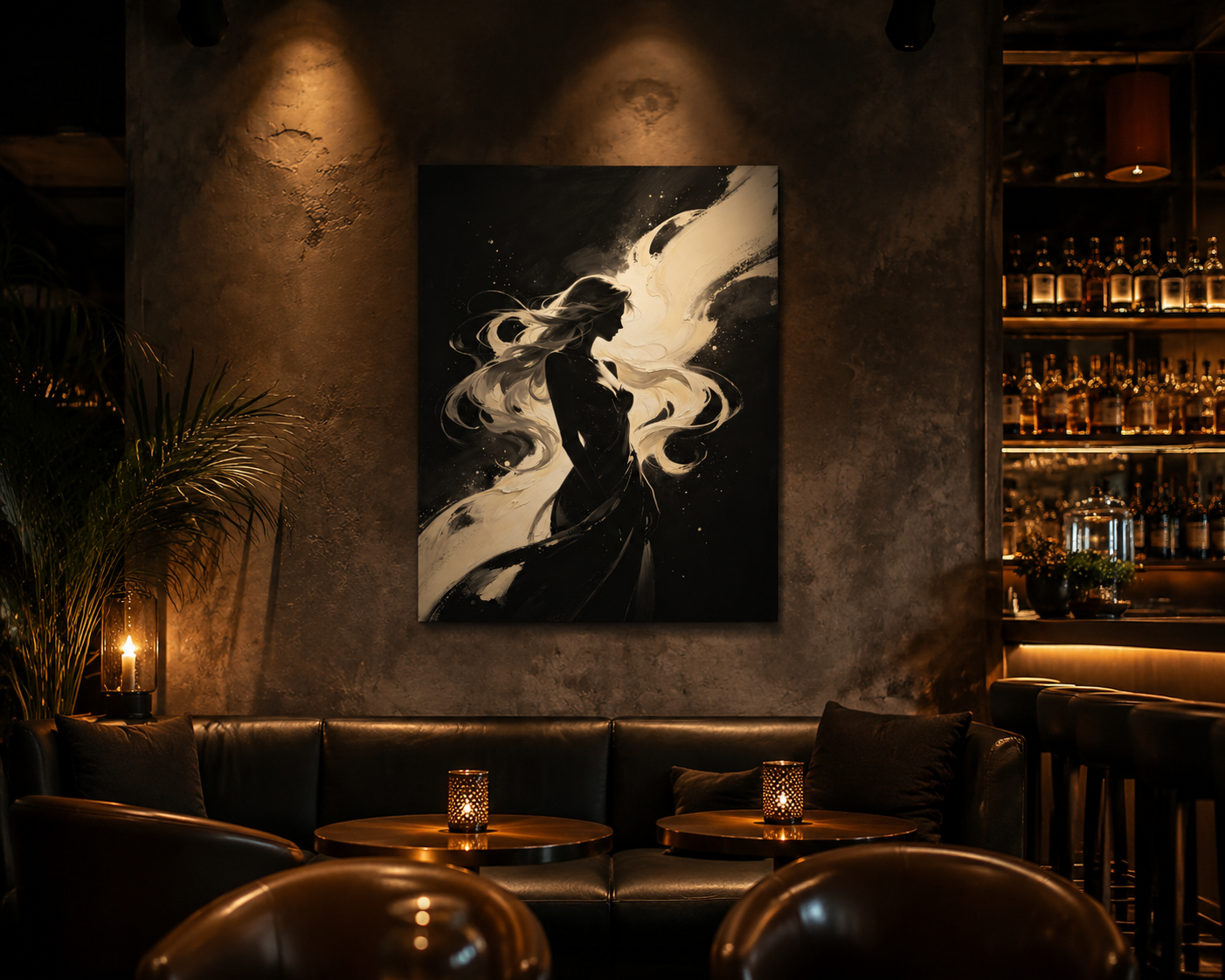 Tranh Canvas Trang Trí Quán Bar – Nghệ Thuật Độc Đáo Tạo Điểm Nhấn Không Gian