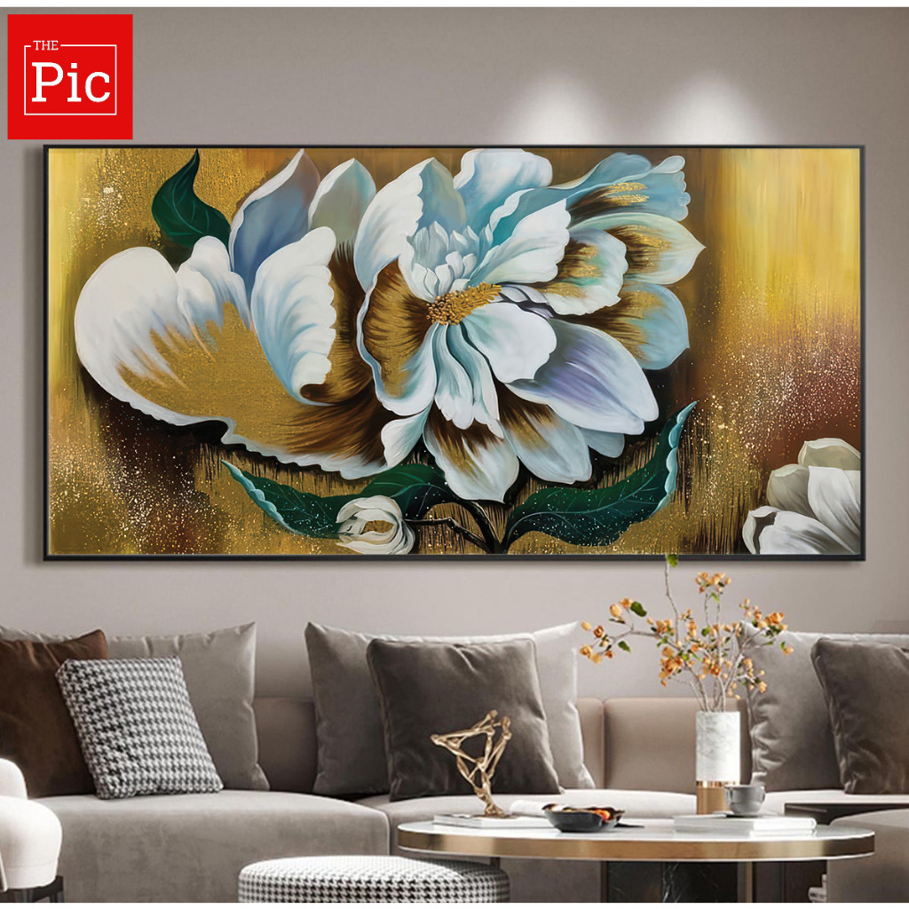 Tranh Canvas Hoa Treo Ngang,Tranh Canvas Treo Phòng Khách, Phòng Ngủ, Spa,homestay