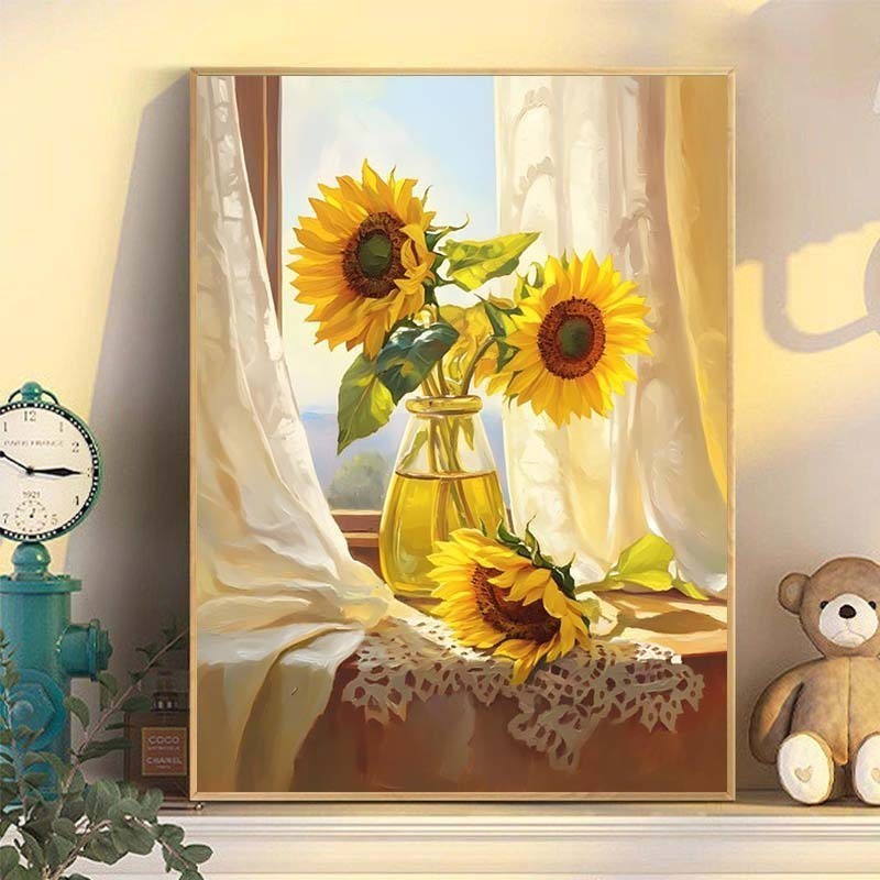 Tranh tường canvas cao cấp, tranh in hoa có độ nét cực caoTranh tường trang trí phòng khách, phù hợp cho phòng khách