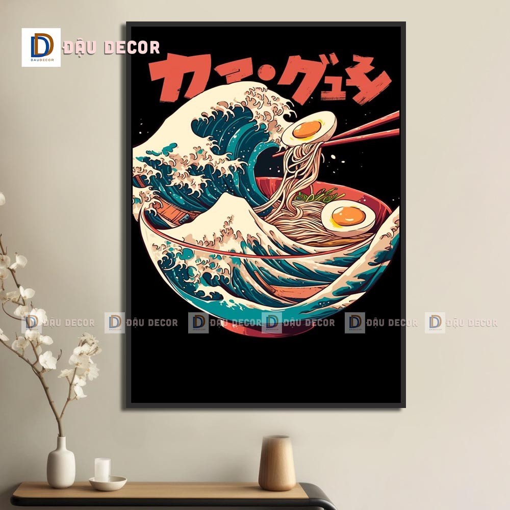 Tranh Canvas treo tường trang trí nhà hàng phong cách Nhật bản,tranh trang trí nhà hàng susi.Tranh trang trí phòng khách