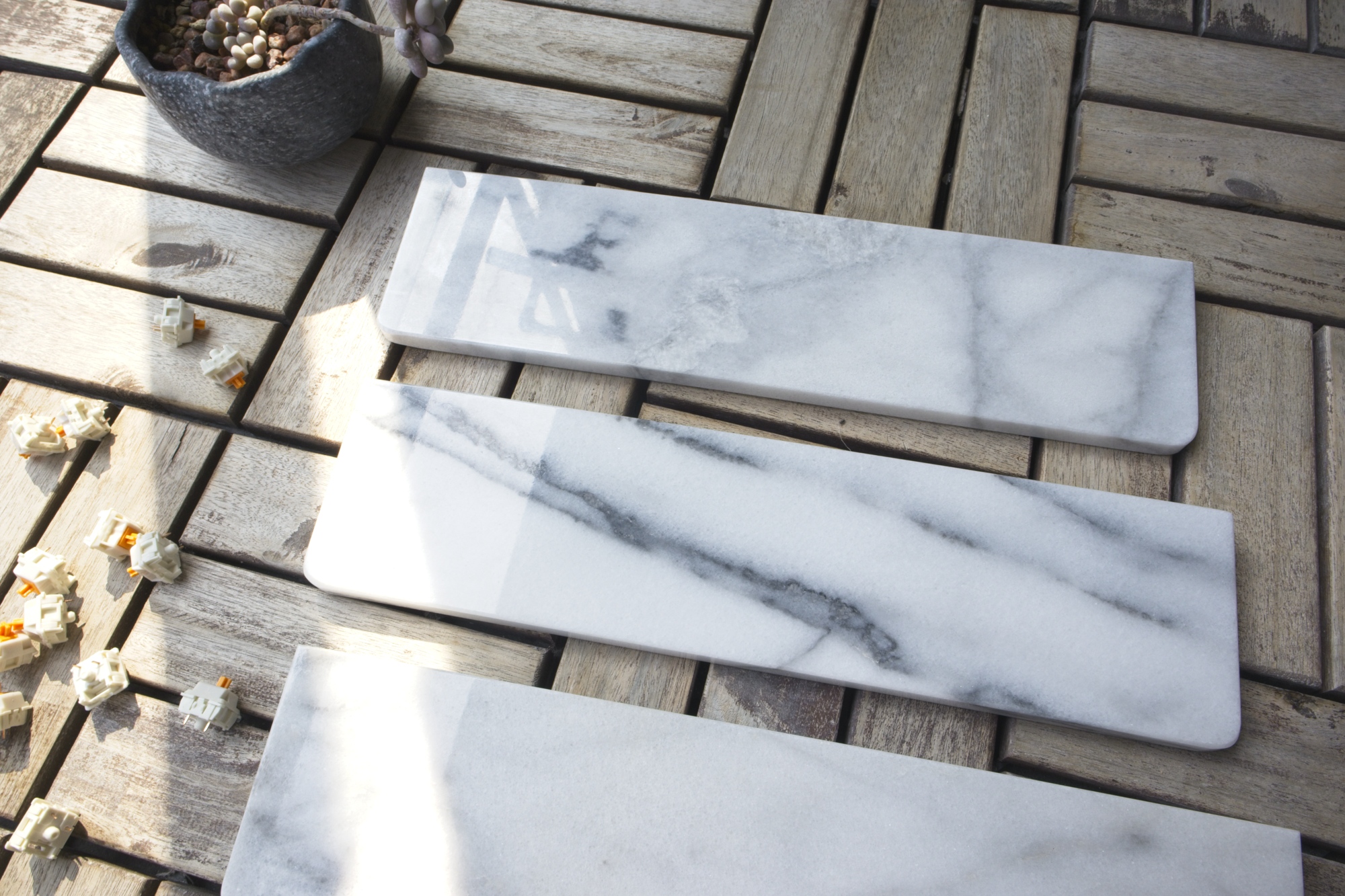White Marble Wrist Rest