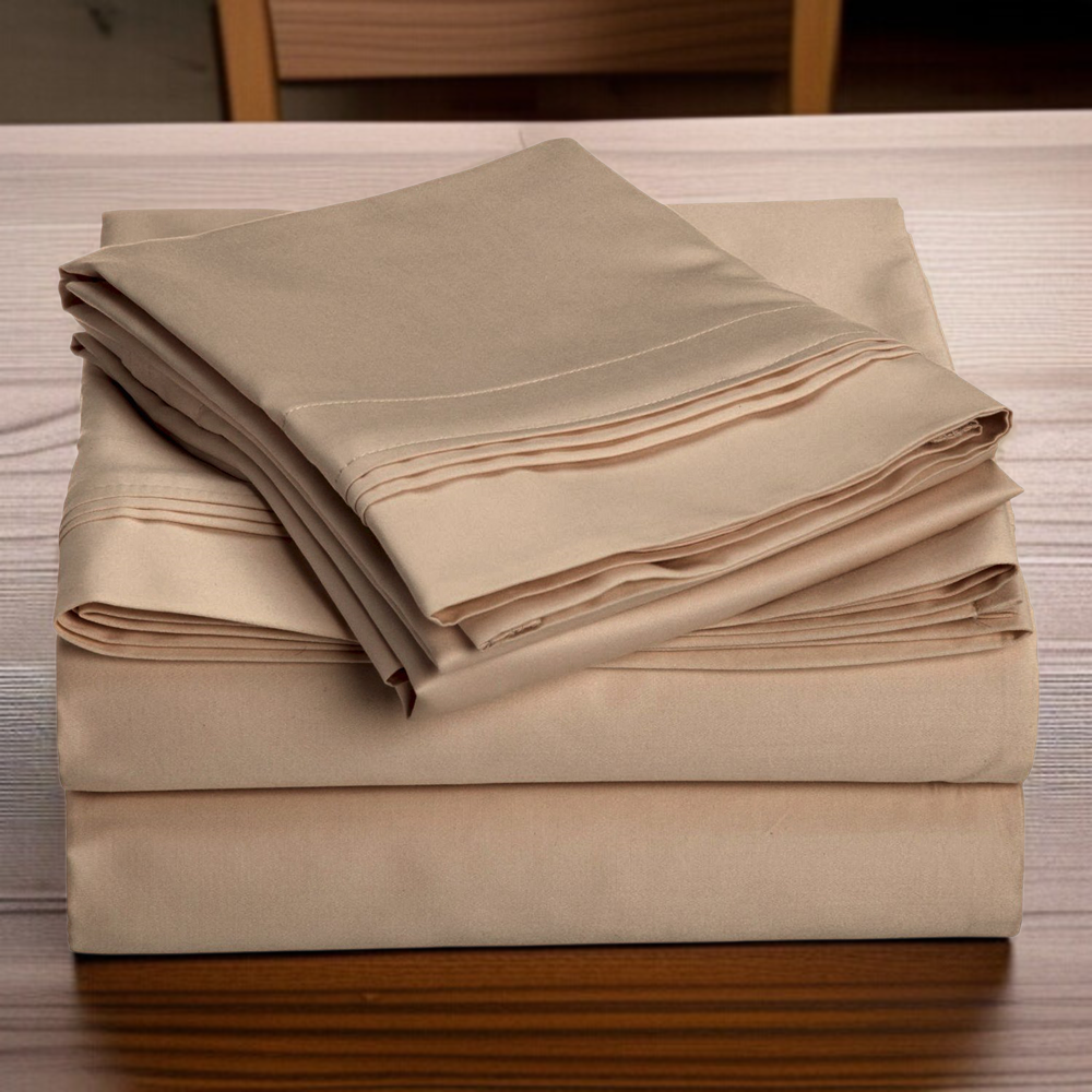 100% Cotton Hotel Bed Sheet Set – All-Season Bedding