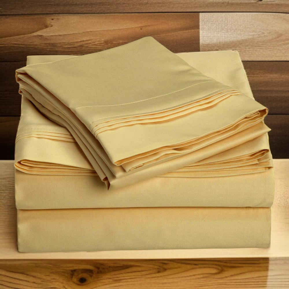 100% Cotton Hotel Bed Sheet Set – All-Season Bedding