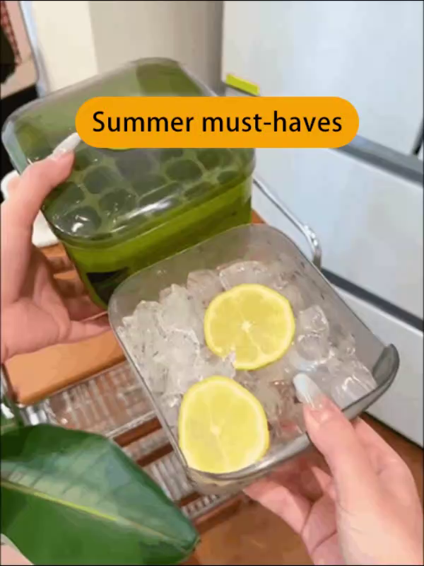 Instant Chill Desktop Ice Maker |200 Cubes in 2 Mins | Space-Saving Design