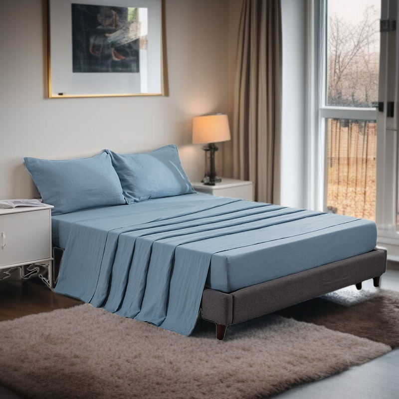 Cotton Flat Sheet Bedding Set