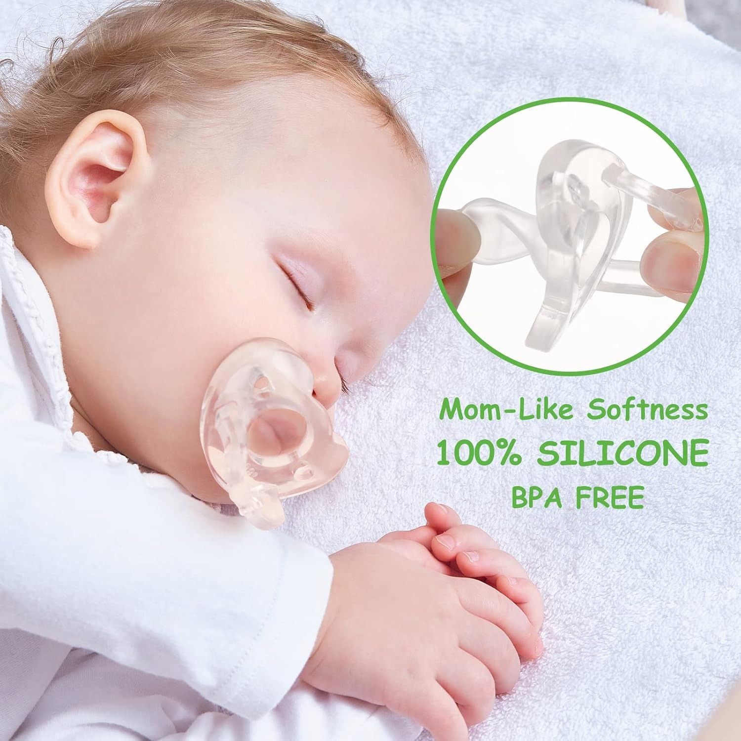 Haakaa Newborn Silicone Dummy Pacifier (0-3 Months)
