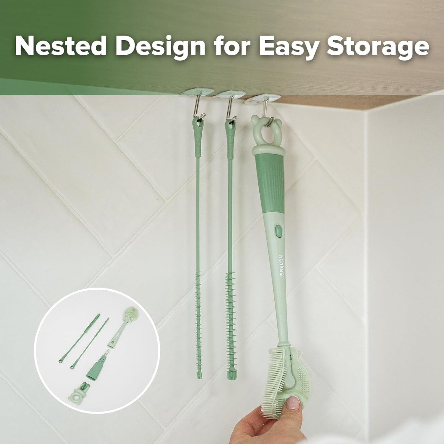 Haakaa 5-in-1 Cleaning Brush Set