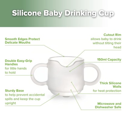 haakaa silicone baby drinking cup sturdy base