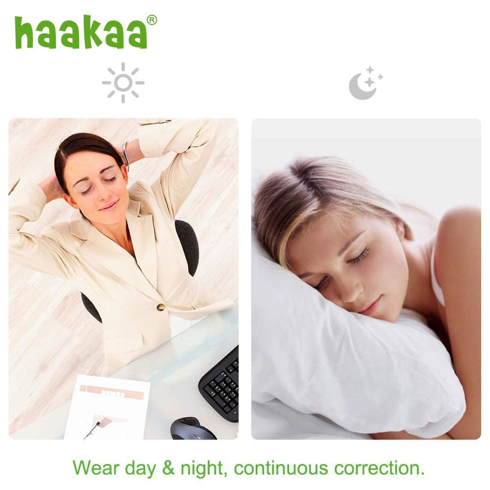 haakaa silicone inverted nipple aspirators wear day and night continuous correction