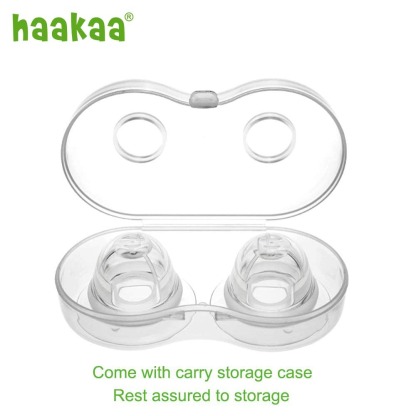 haakaa silicone inverted nipple aspirators come with carry storage case rest assured to storage
