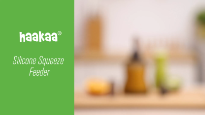 Haakaa Silicone Yummy Pouch Sippy Spout , Feeding Spoon , Stopper Lid & Squeeze & Feed Attachment