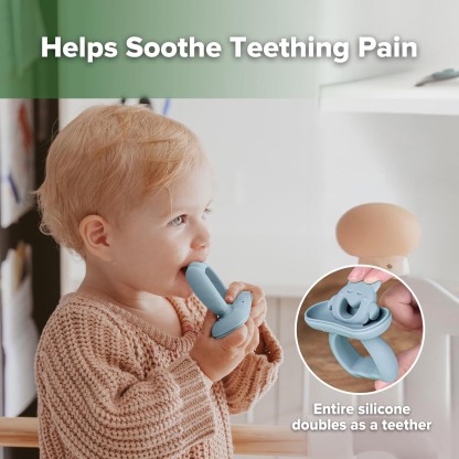 Haakaa Chilly Monster Ice Pop Mould Set - Sky Blue + Mustard