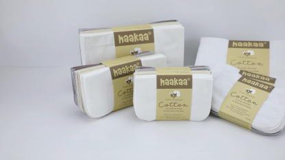 HaaKaa Cotton Cloth Wipes