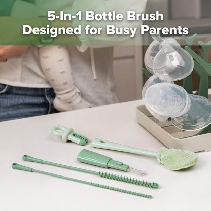 Haakaa 5-in-1 Cleaning Brush Set