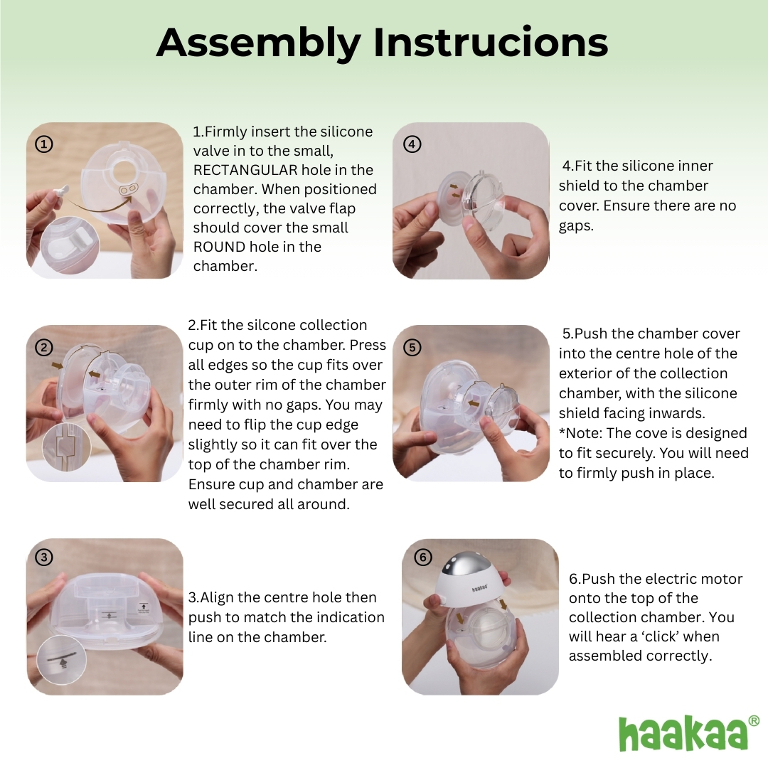 Haakaa 2pcs E-Ladybug Wearable Electric Breast Pump