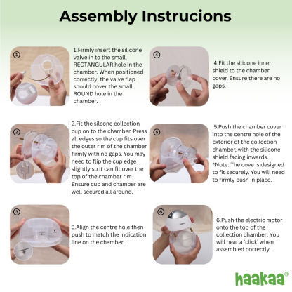 Haakaa 2pcs E-Ladybug Wearable Electric Breast Pump