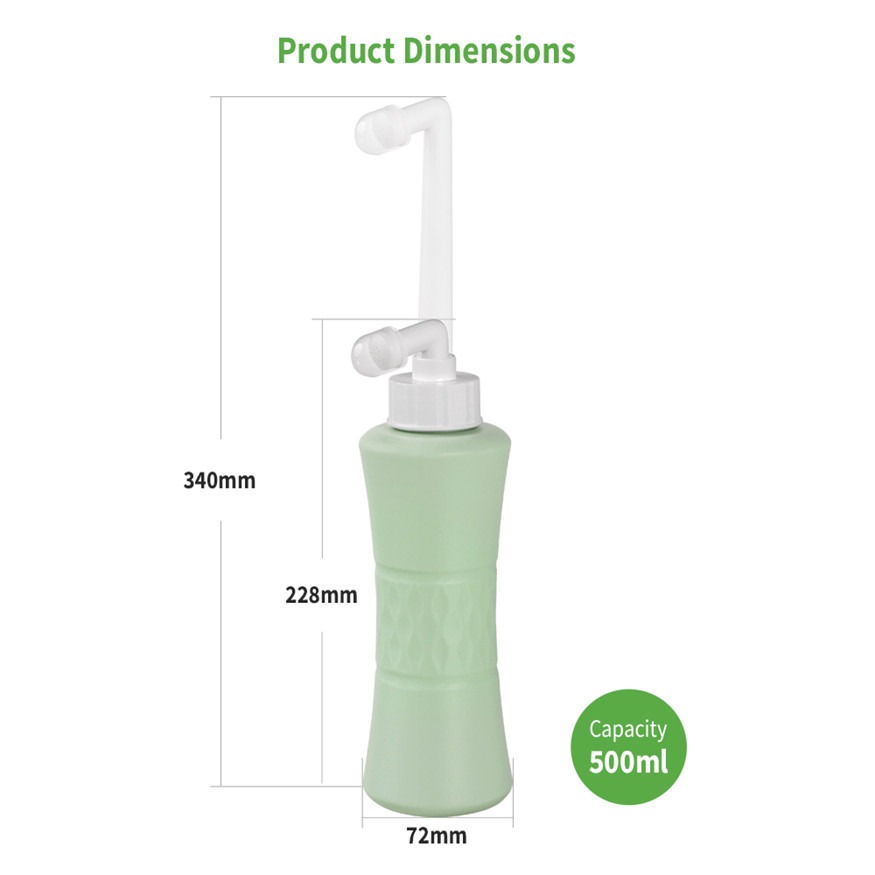 Haakaa Peri Cleanse Portable Gynecological Bottle 500ml Pregnant and Postpartum Care Feminine Hygienic Wash Travel Bidet