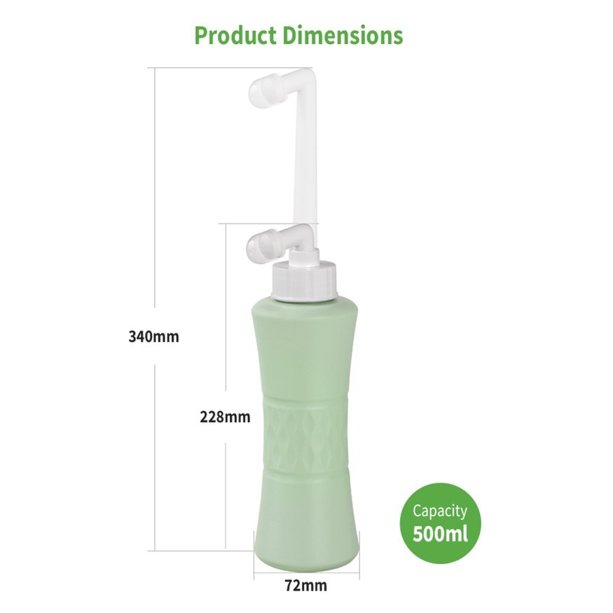 Haakaa Peri Cleanse Portable Gynecological Bottle 500ml Pregnant and Postpartum Care Feminine Hygienic Wash Travel Bidet