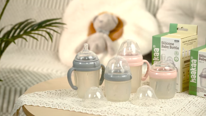 haakaa gen3 silicone baby bottle video