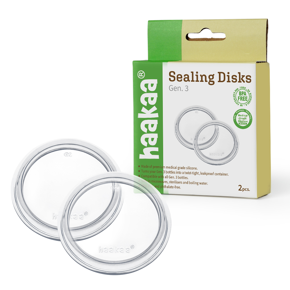 HaaKaa Gen 3 Silicone Bottle Sealing Disks (2pcs)