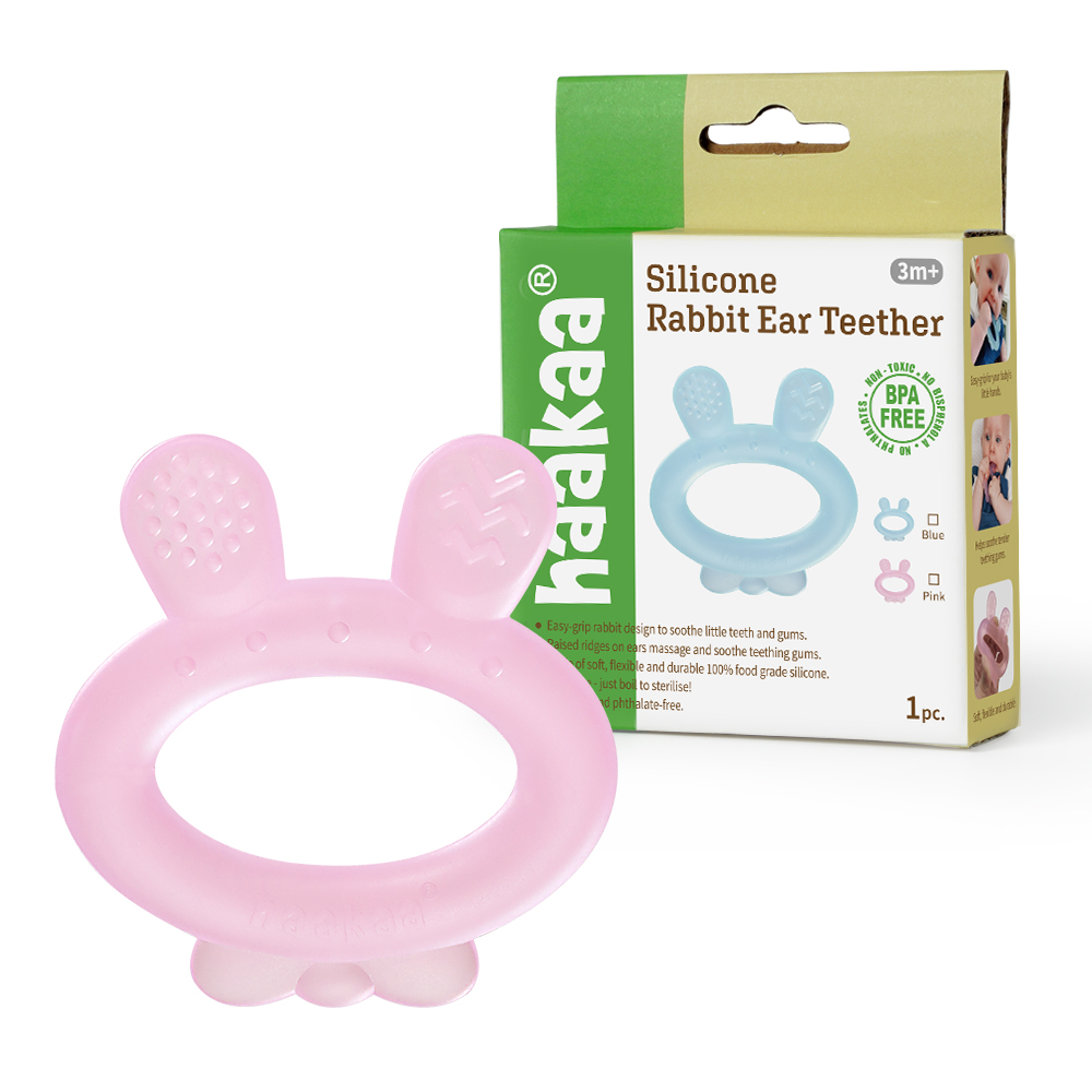 HaaKaa Silicone Rabbit Ear Teether