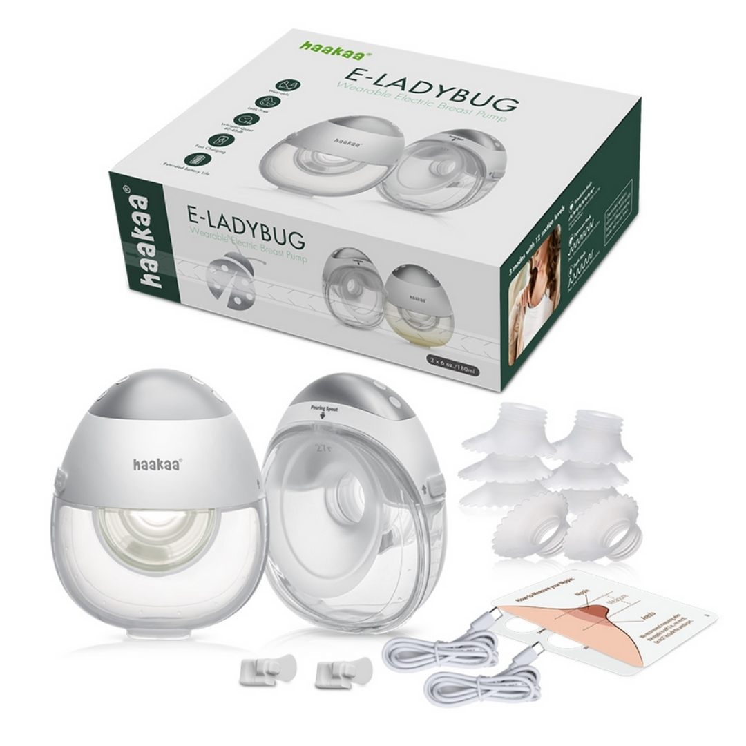 Haakaa 2pcs E-Ladybug Wearable Electric Breast Pump