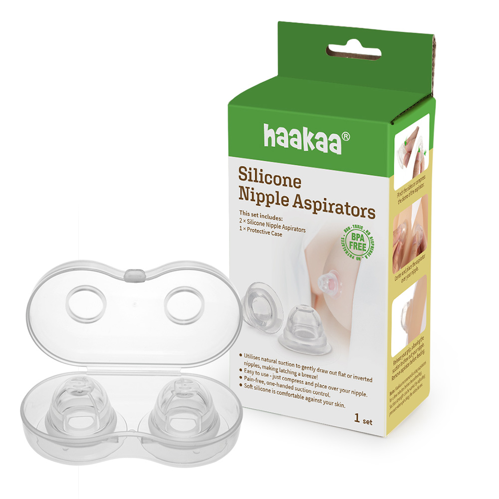 HaaKaa Silicone Inverted Nipple Aspirators (2pcs)