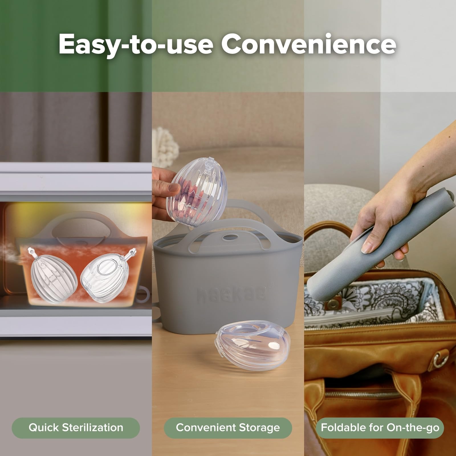 haakaa shell breast pump easy to use convenience
