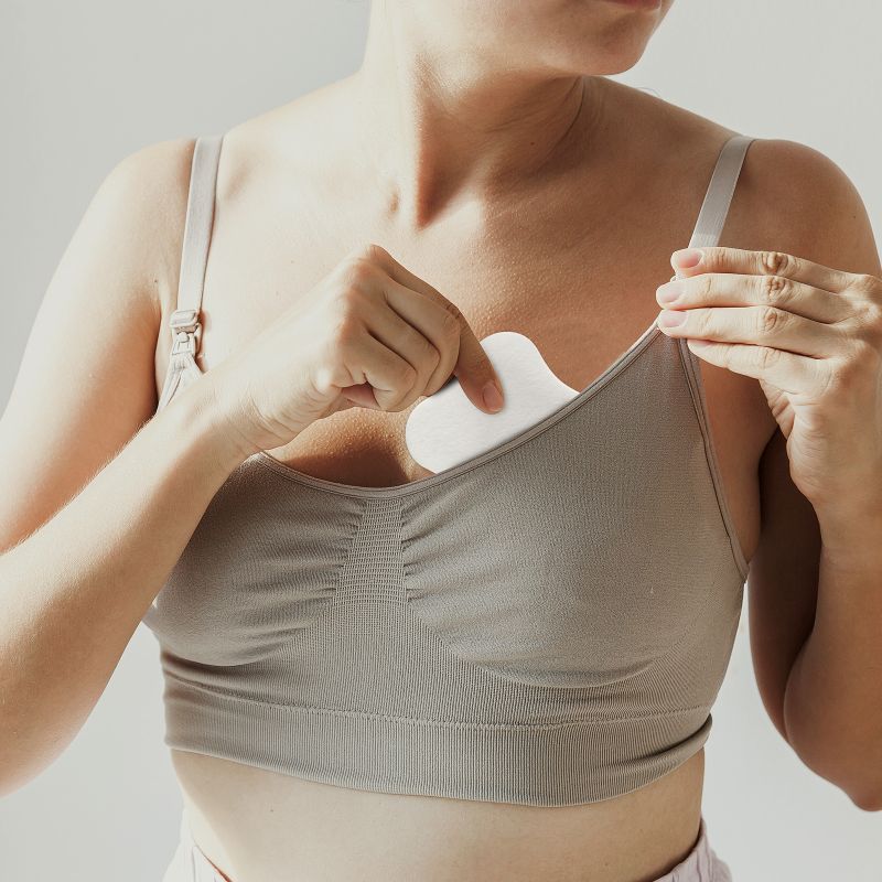 Haakaa 8pcs Hydrogel Breast Pads with Lanolin, Instant Cooling Pain Relief for Sore or Crack Nipples from Breastfeeding