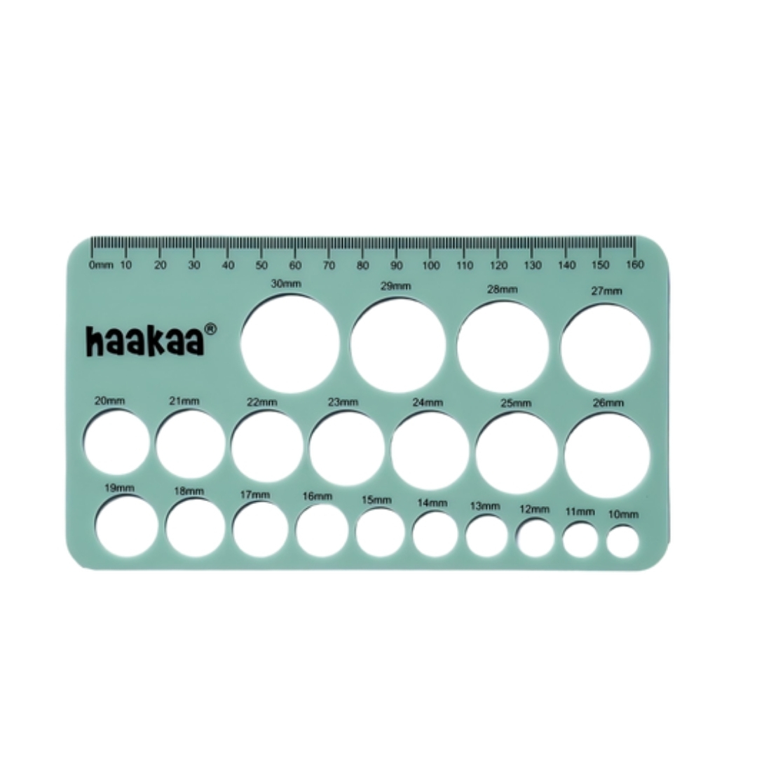 Haakaa Silicone Nipple Ruler for Breastfeeding tape measurement sizes 10mm to 30mm