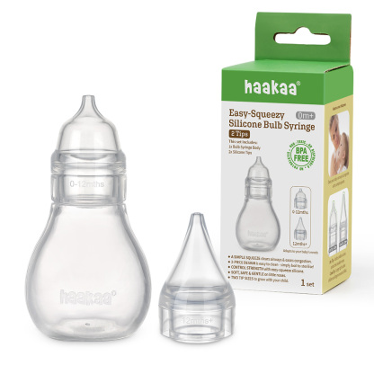 Haakaa Nasal Care Easy-Squeezy Penguin Pro Silicone Bulb Syringe
