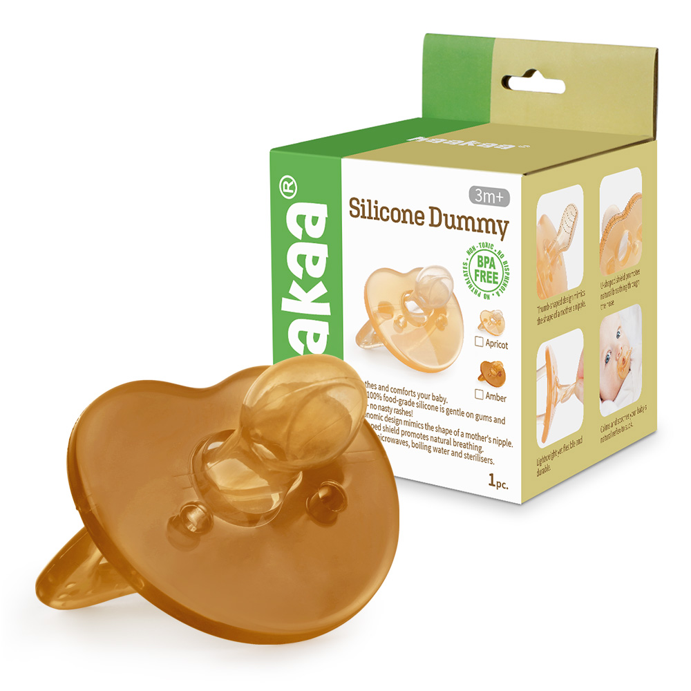 HaaKaa Silicone Pacifier - Amber (3 Months+)