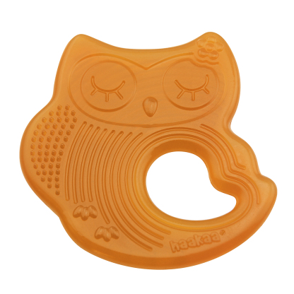 Haakaa Silicone Owl Teether Safe Natural Rubber Soft Teether Soothing Teething Relief
