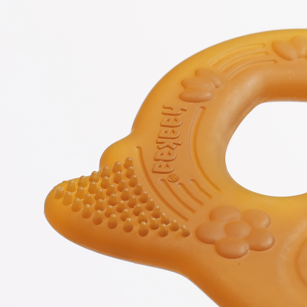 Haakaa Silicone Owl Teether Safe Natural Rubber Soft Teether Soothing Teething Relief