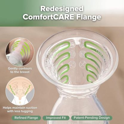 Haakaa Gen.2 Plus Upgraded Manual Breast Pump Multi-Ring ComfortCARE Sensitive Silicone Breast Pump with Stopper Set