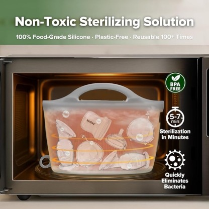 Haakaa Multipurpose Steamer & Sterilizer Bag - 2000ml