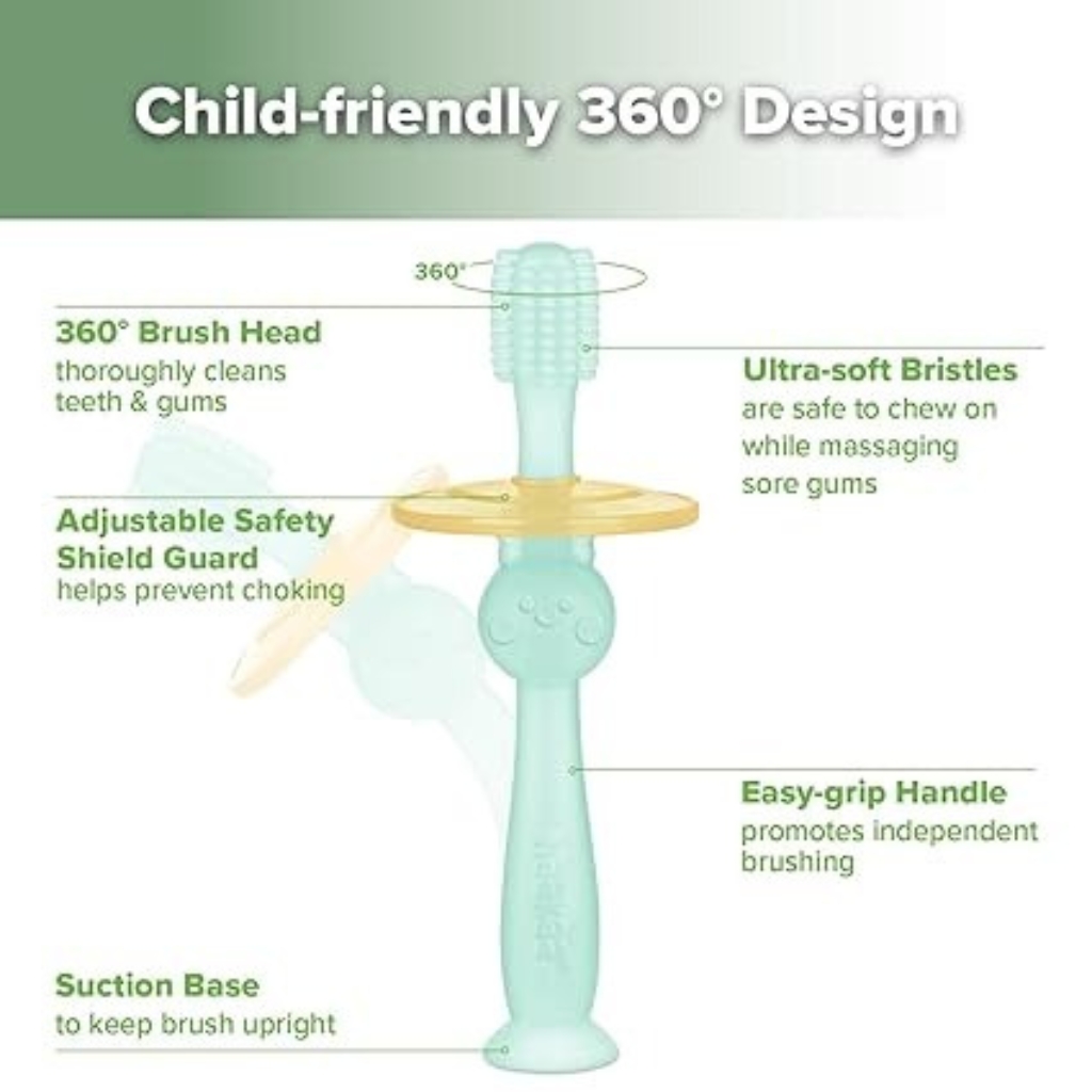 haakaa 360 silicone toothbrush child friendly 360 design