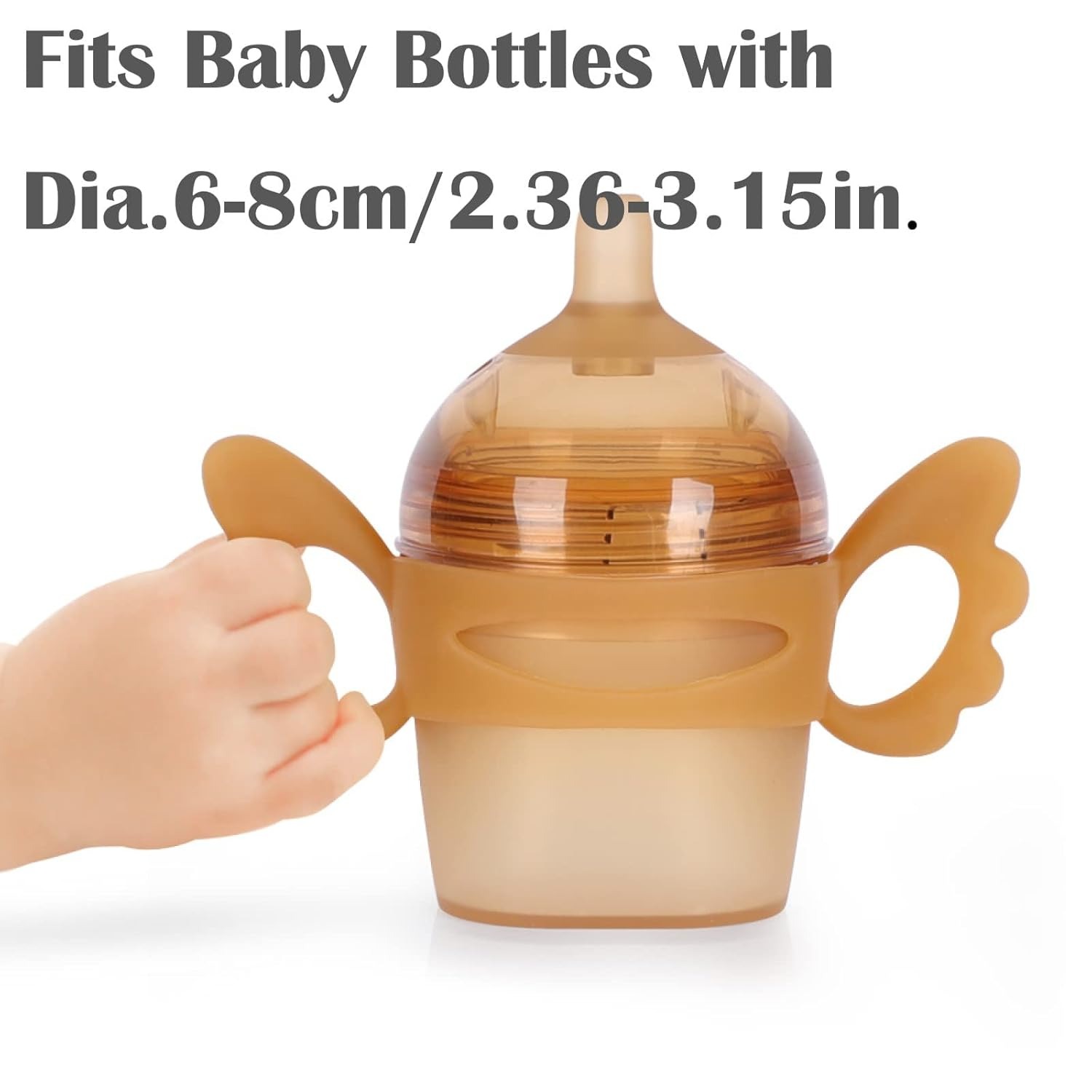 haakaa angel wings handle for gen3 glass bottle fits baby bottle with dimensions 6 to 8cm
