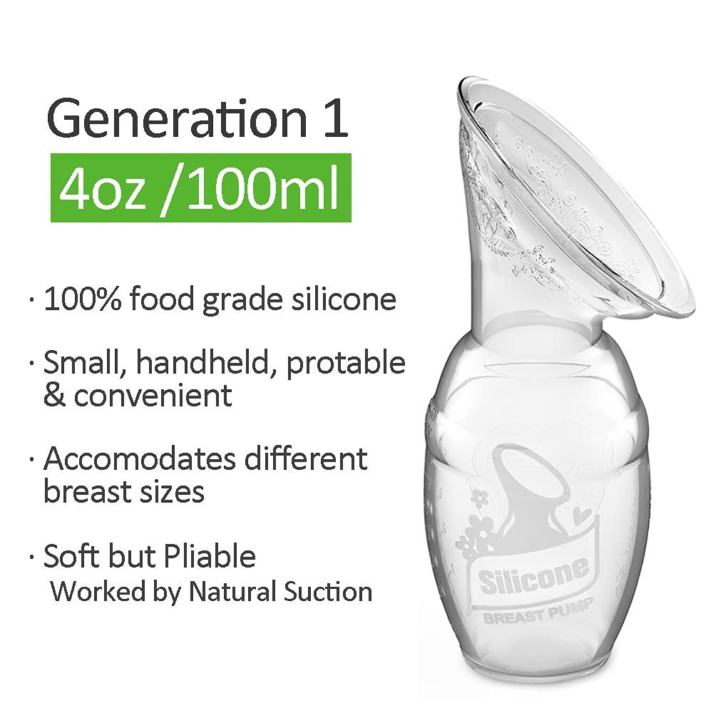 haakaa gen1 breast pump 100ml small handheld portable and convenient
