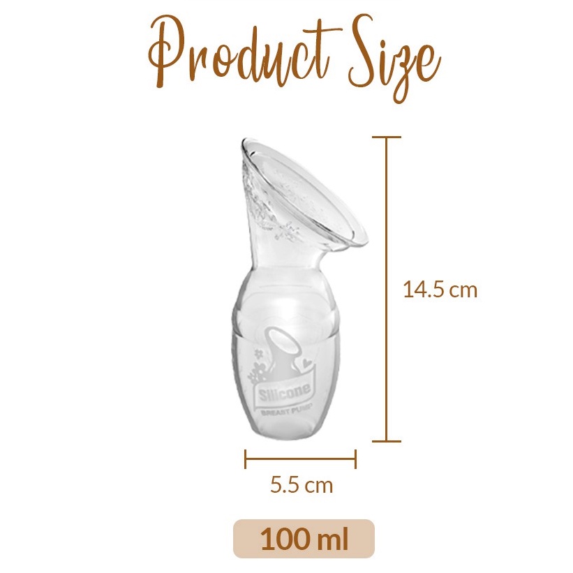 haakaa gen1 breast pump 100ml size dimensions
