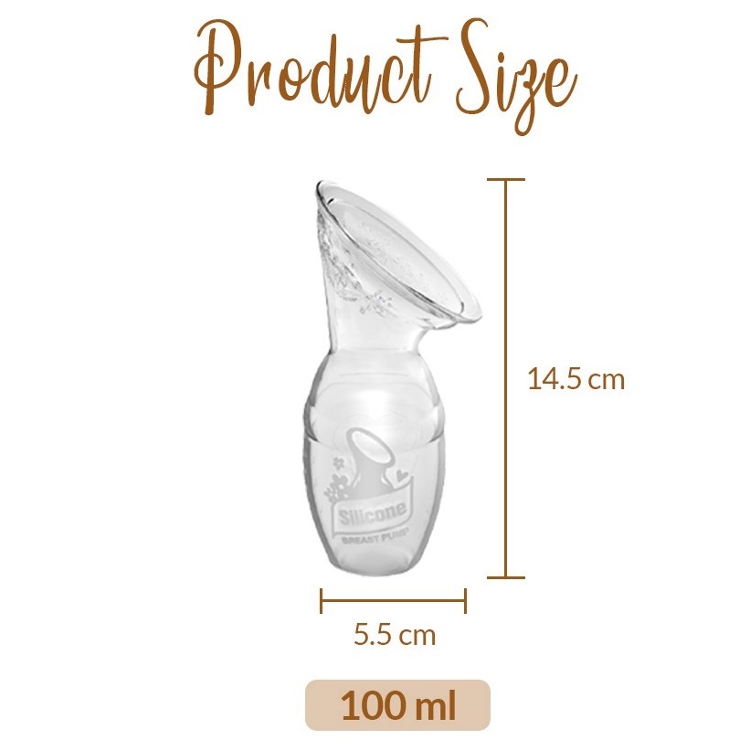 haakaa gen1 breast pump 100ml size dimensions

