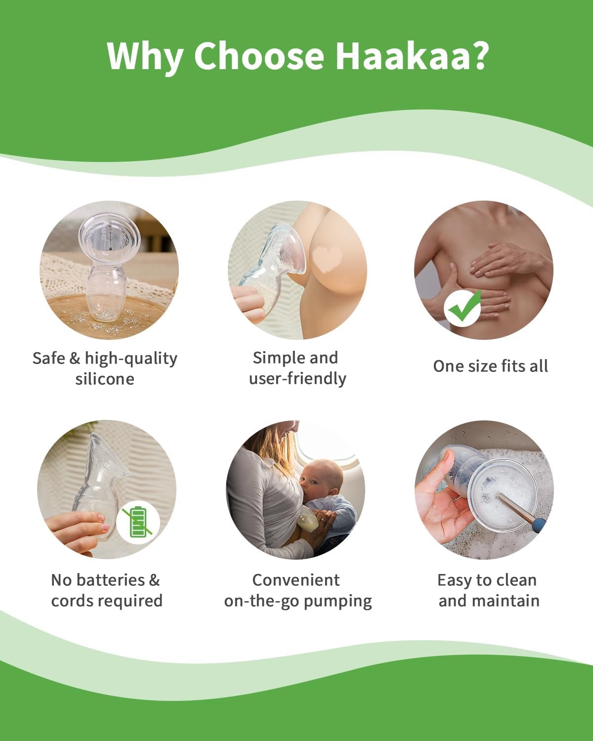 haakaa gen1 breast pump why choose haakaa safe and high quality food grade silicone
