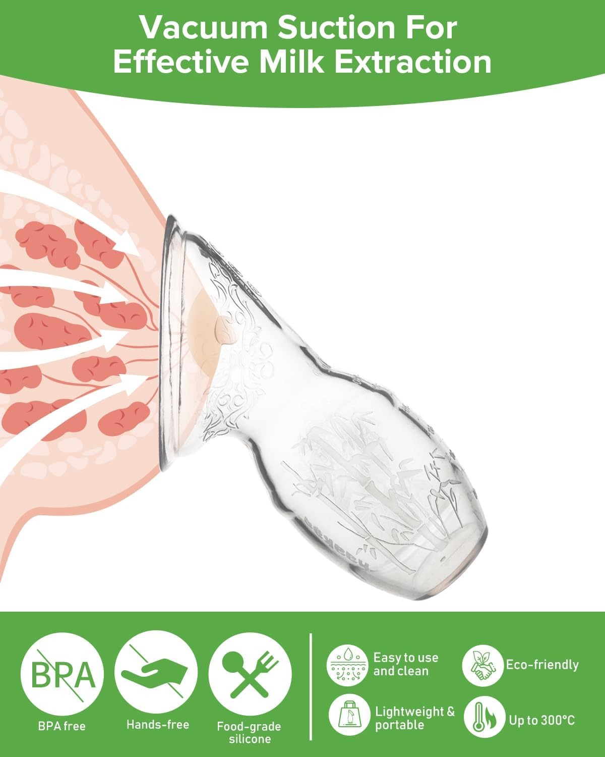haakaa gen1 breast pump vacuum suction for effective milk extraction
