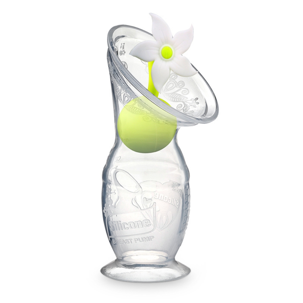 haakaa gen2 silicone breast pump 100ml with white flower stopper