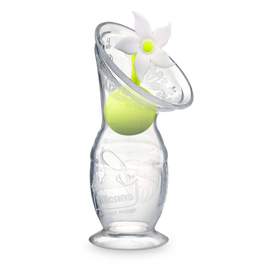 haakaa gen2 silicone breast pump 100ml with white flower stopper