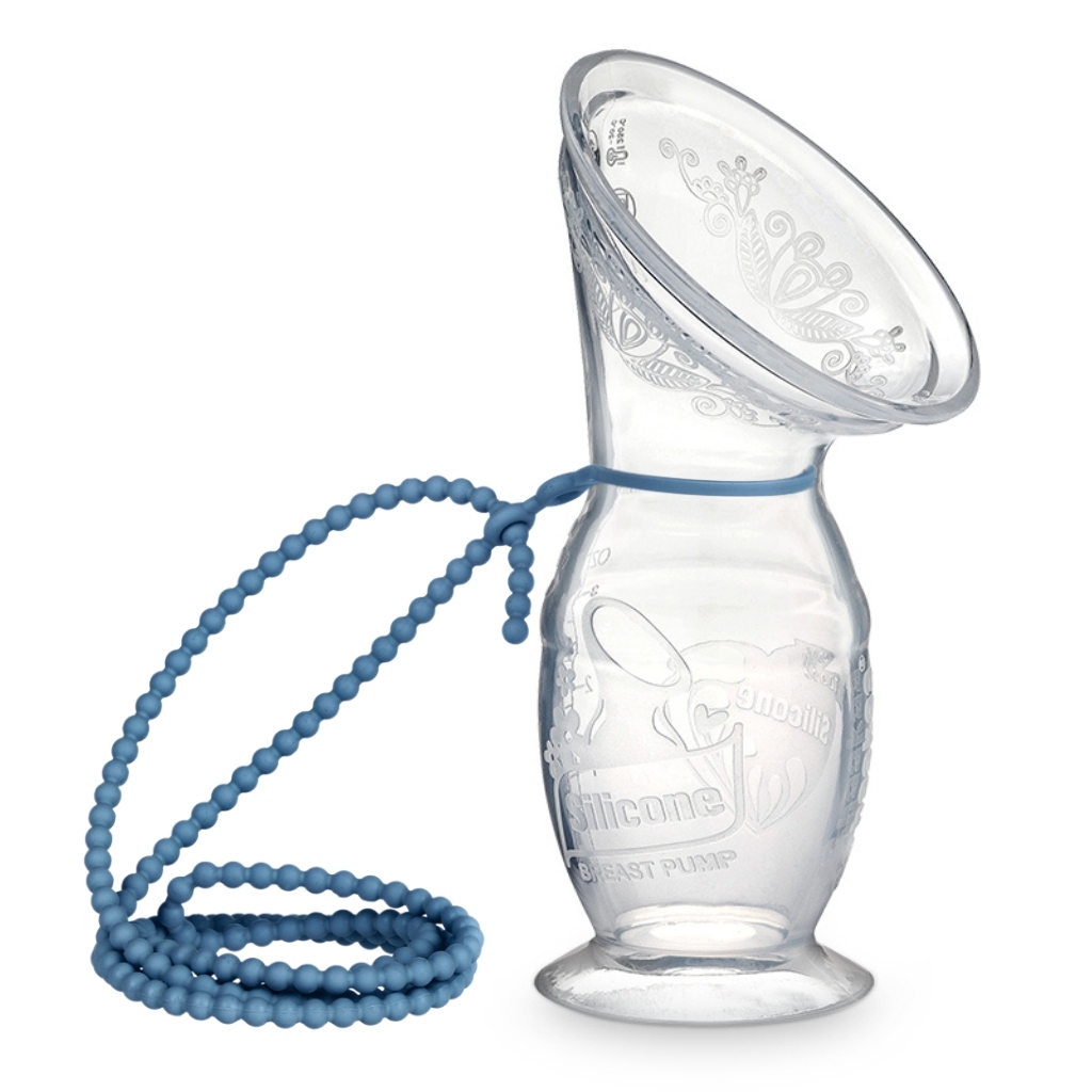 haakaa gen2 silicone breast pump 100ml with bluestone strap
