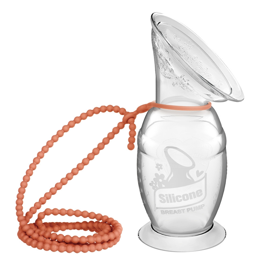 haakaa gen2 silicone breast pump 150ml with rust strap