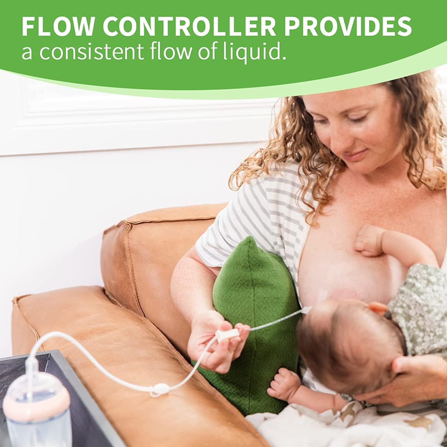 haakaa gen3 silicone feeding tube set flow controller provides a consistent flow of liquid