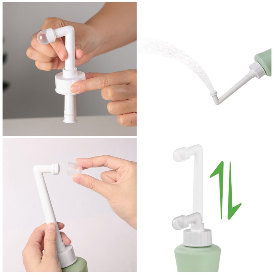 haakaa peri cleanse bottle multiple spray holes provide a gentle continuous stream